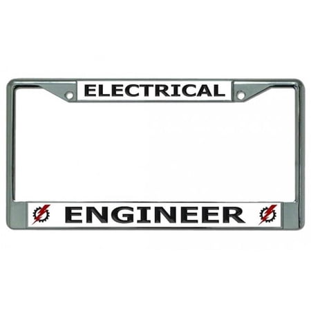 Electrical Engineer Chrome License Plate Frame