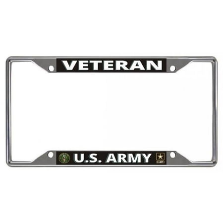 U.S. Army Veteran Every State Chrome License Plate Frame