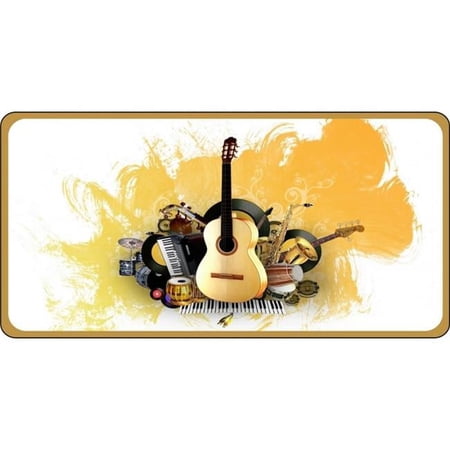 Musical Instruments Photo License Plate