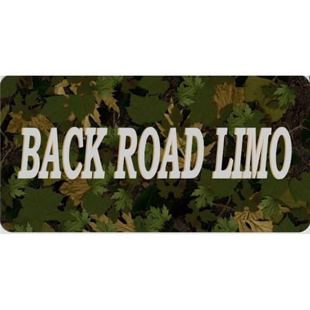 212 Main LPO4930 6 x 12 in. Backroad Limo on Camo Photo License Plate