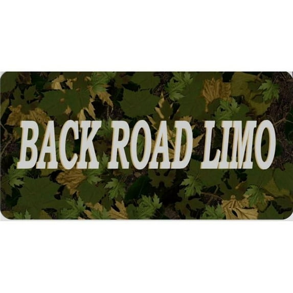212 Main LPO4930 6 x 12 in. Backroad Limo on Camo Photo License Plate