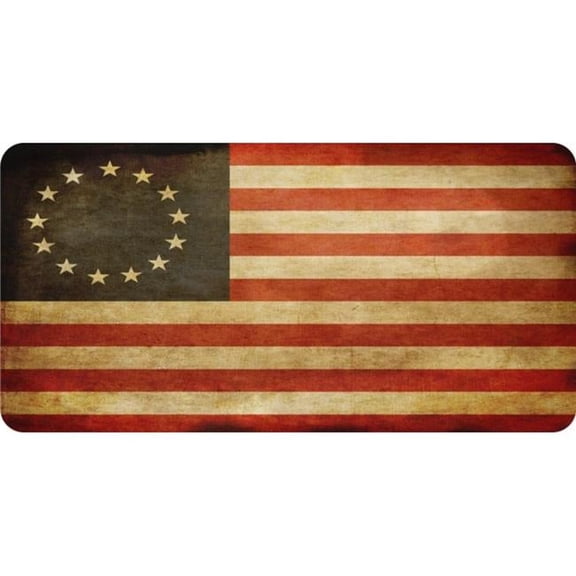 Betsy Ross Vintage Flag Photo License Plate