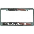 thumbnail image 1 of American Flag USA-1 Chrome License Plate Frame, 1 of 1