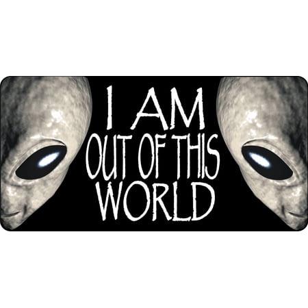 212 Main LPO5043 6 x 12 in. Out of This World Aliens Photo License Plate