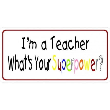 Teacher Superpower Photo License Plate