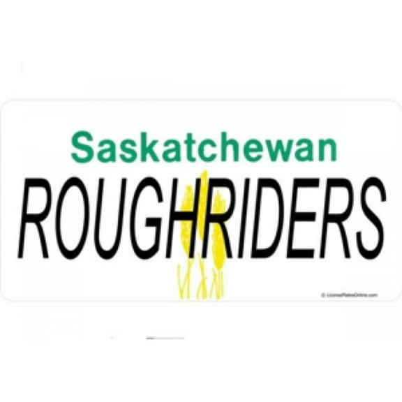 Saskatchewan Roughriders Photo License Plate