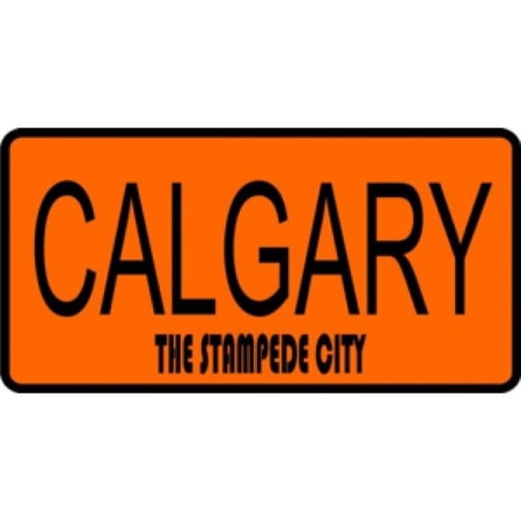 Calgary The Stampede City Photo License Plate Free Personalization on this Plate