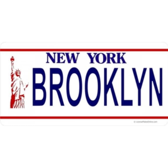 New York Brooklyn Photo License Plate
