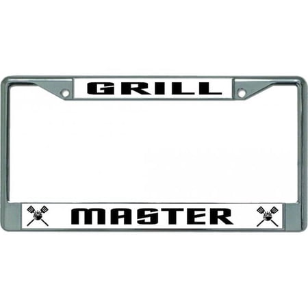 Grill Master Chrome License Plate Frame