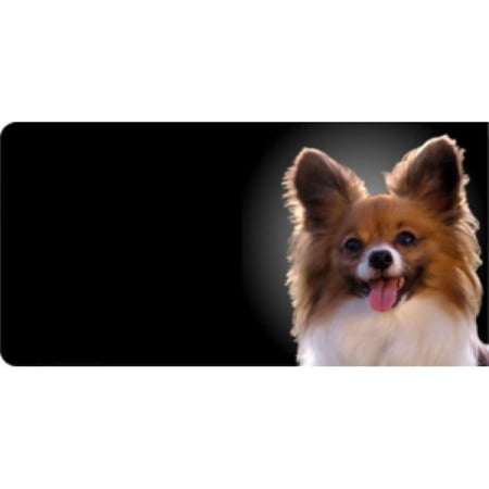 212 Main LPO546 Papillon Dog Photo License Plate
