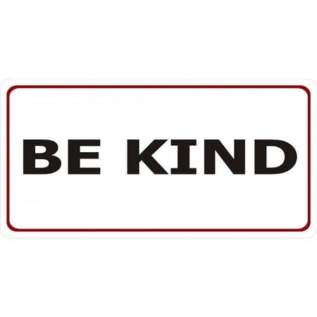 Be Kind Photo License Plate