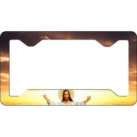212 Main LPO5563 6 x 12 in. Jesus Thin Style License Plate Frame
