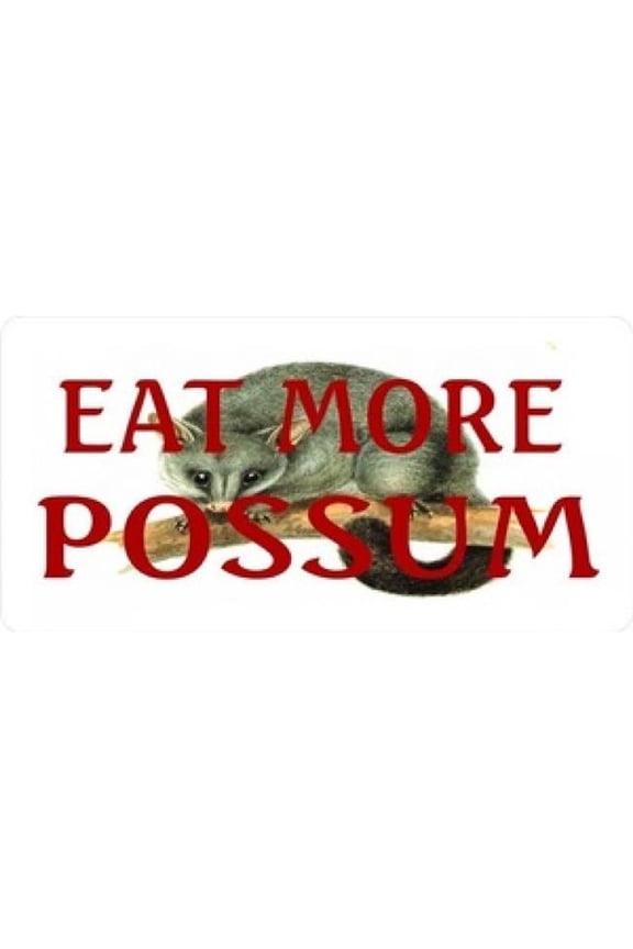 Eat More Possum License Plate