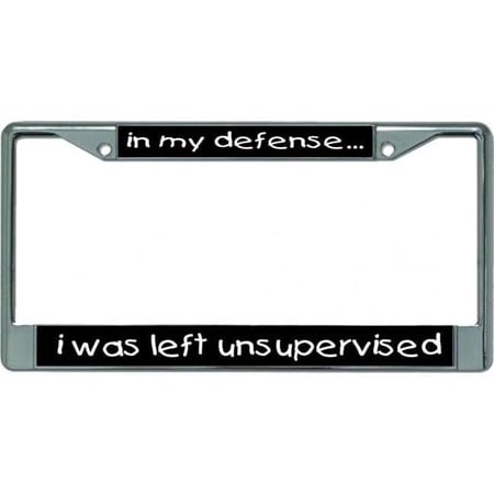 Unsupervised Chrome License Plate Frame