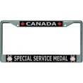 thumbnail image 1 of Canada Special Service Medal Chrome License Plate Frame, 1 of 1