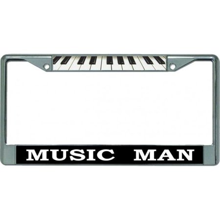 Music Man Chrome License Plate Frame