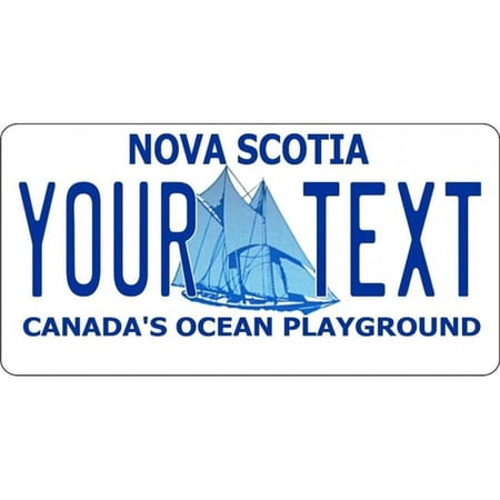 Nova Scotia Your Text Photo License Plate