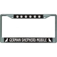 thumbnail image 1 of German Shepherd Mobile Chrome License Plate Frame, 1 of 1