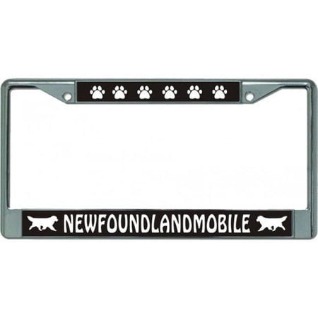 Newfoundlandmobile Chrome License Plate Frame