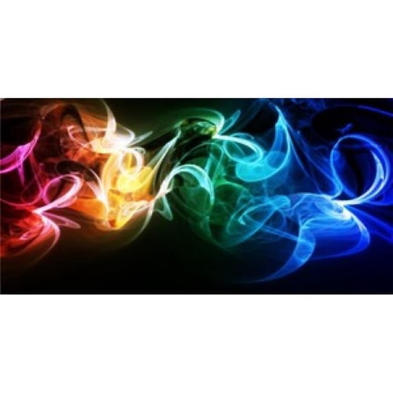 Abstract Colors Photo License Plate