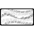 thumbnail image 1 of 212 Main LPO6017 6 x 12 in. Music Notes on White Photo License Plate, 1 of 1