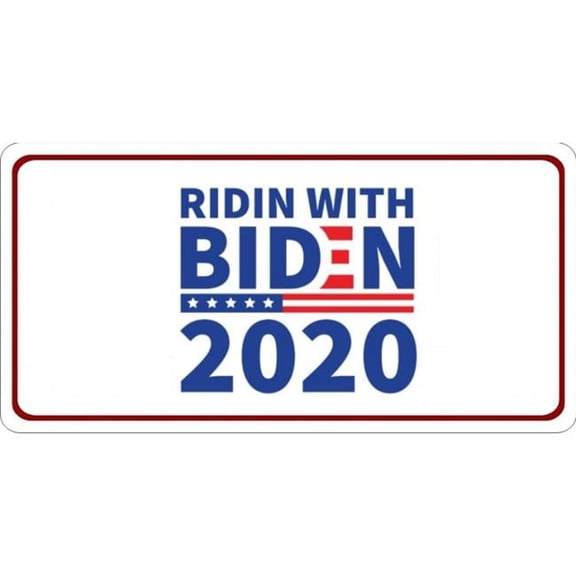 212 Main LPO6056 6 x 12 in. Ridin with Biden 2020 Photo License Plate