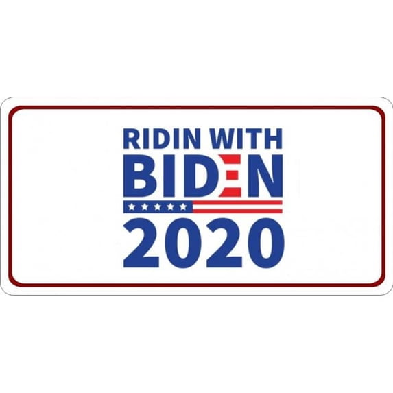 212 Main LPO6056 6 x 12 in. Ridin with Biden 2020 Photo License Plate