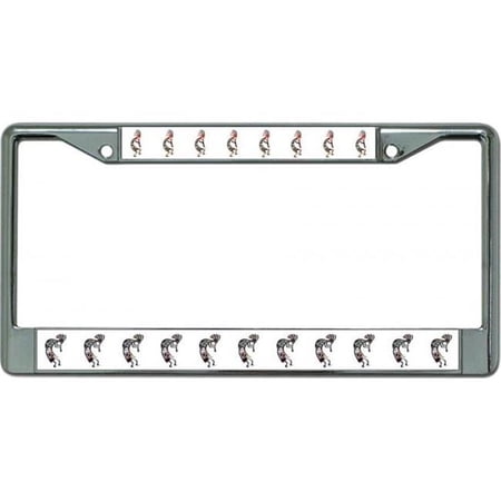 Kokopelli Multi Image Chrome License Plate Frame