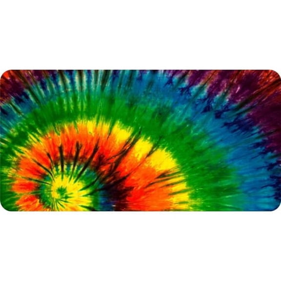 Tie Dye Design Photo License Plate