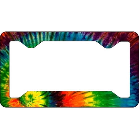 212 Main LPO6261 6 x 12 in. Tie Dye Design Thin Style License Plate Frame