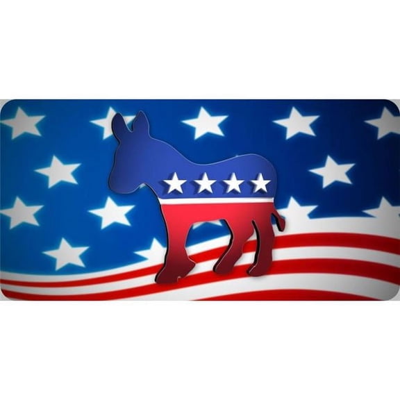 Democratic Party Photo License Plate