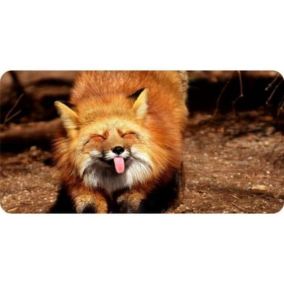 Red Fox Photo License Plate