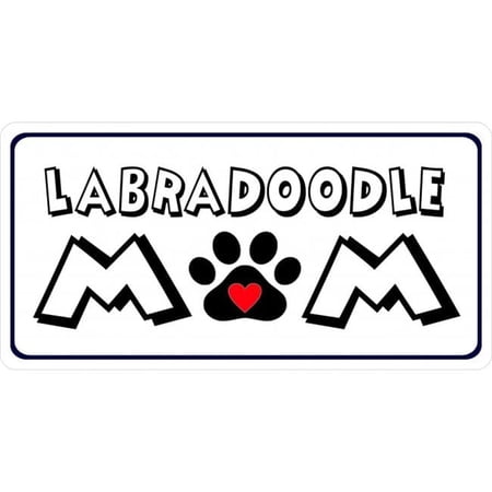 Labradoodle Mom Photo License Plate