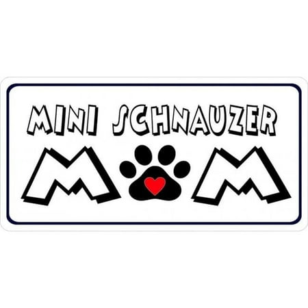 Mini Schnauzer Mom Photo License Plate