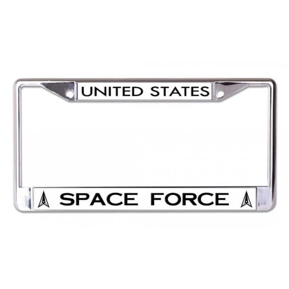 United States Space Force Chrome License Plate Frame
