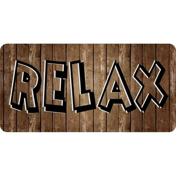 Relax Photo License Plate