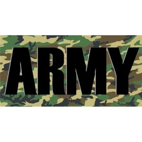 Army Camo License Plate