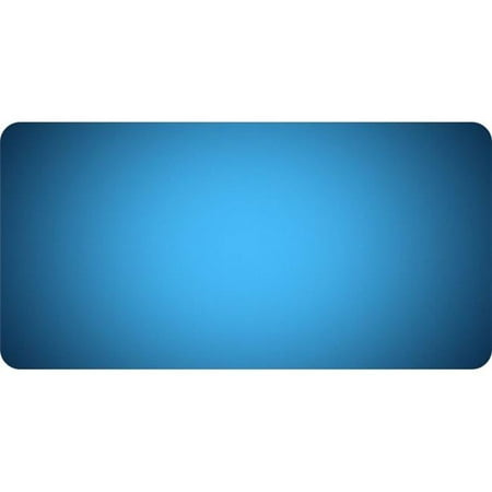 Blue Fade Photo License Plate