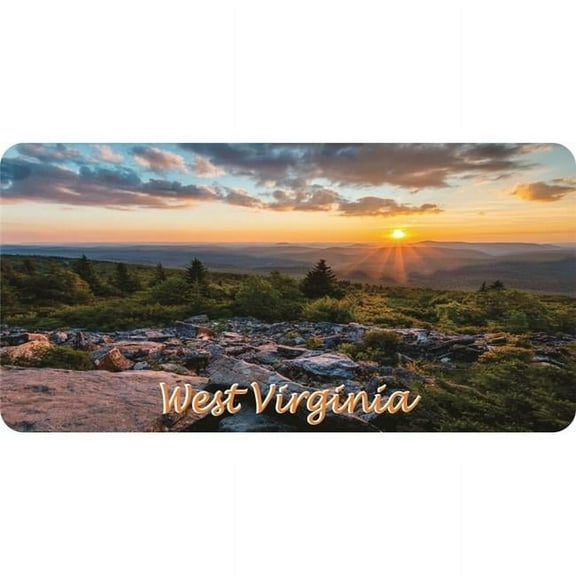 West Virginia Scenery Photo License Plate