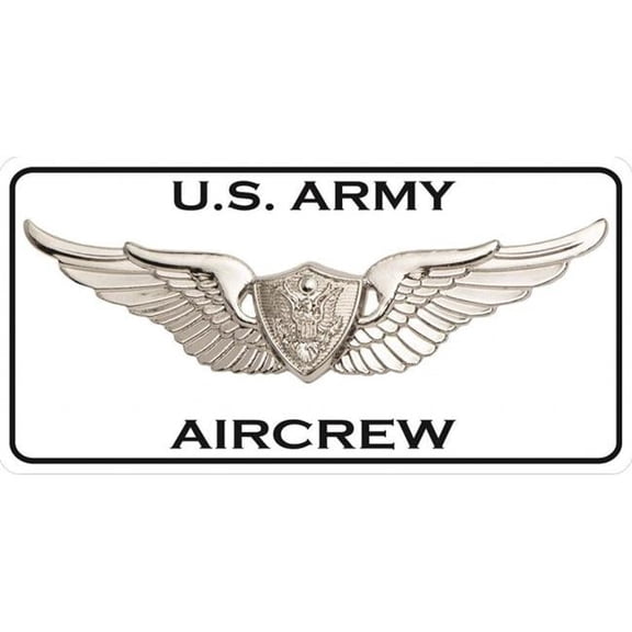 U.S. Army Aircrew Wings Photo License Plate