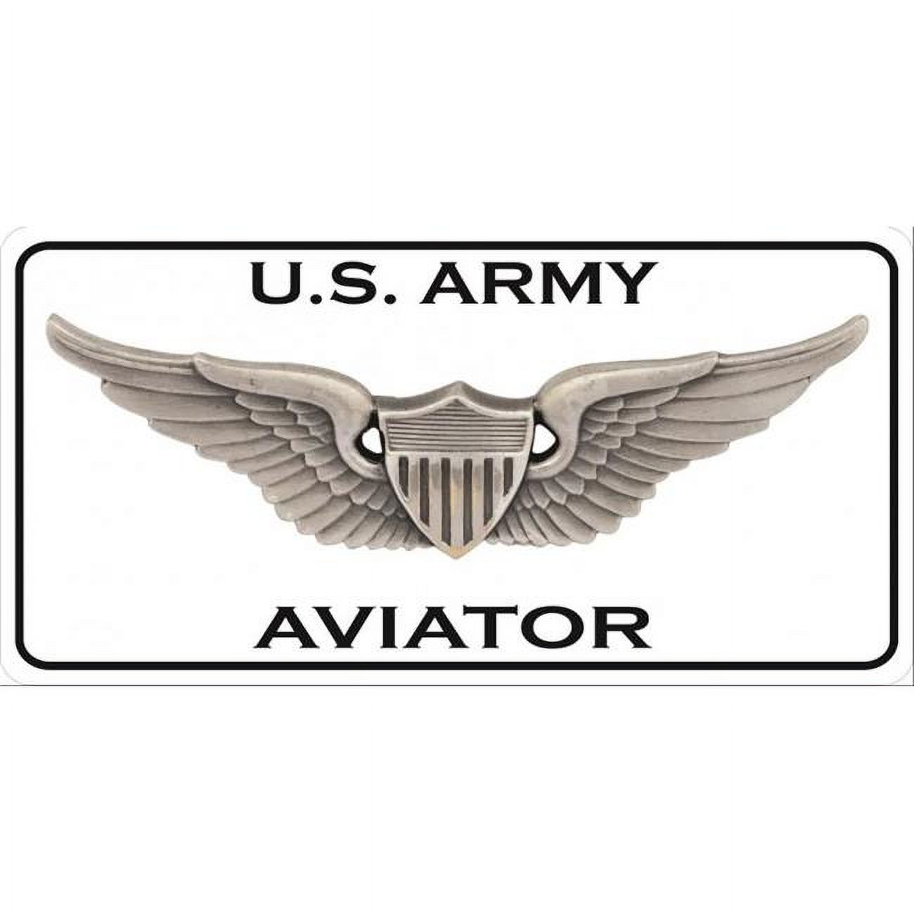 212 Main LPO6937 6 x 12 in. U.S. Army Aviator Wings Photo License Plate