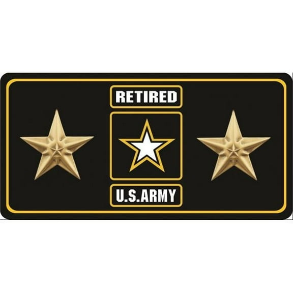 U.S. Army Retired Bronze Star Photo License Plate
