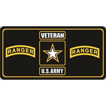 U.S. Army Veteran Ranger Photo License Plate