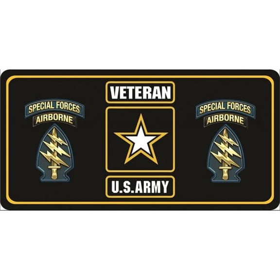 U.S. Army Veteran Special Forces #2 Photo License Plate