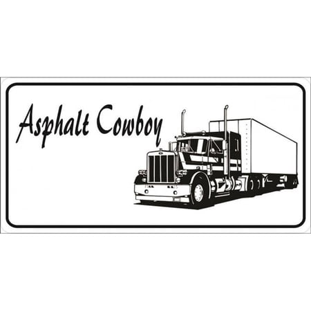 Asphalt Cowboy Photo License Plate