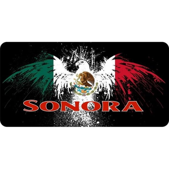 Mexico Sonora Eagle Photo License Plate