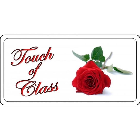 212 Main LPO7257 6 x 12 in. Touch of Class Red Rose Photo License Plate