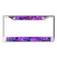 thumbnail image 1 of Psychedelic #2 Chrome License Plate Frame, 1 of 1