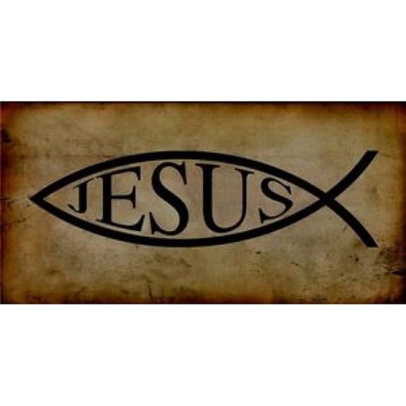 Jesus Fish Photo License Plate