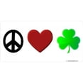 thumbnail image 1 of Peace Love Shamrock Photo License Plate, 1 of 1